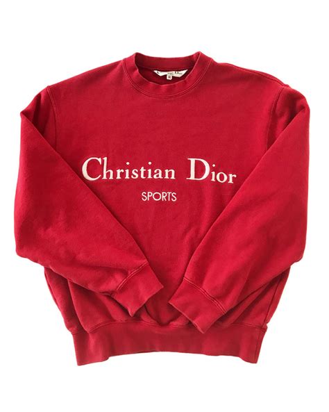 christian dior red sweater|christian dior sweatsuit.